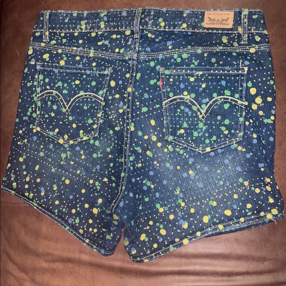 levi’s strauss paint splatter shorts 2012 - Picture 2 of 4